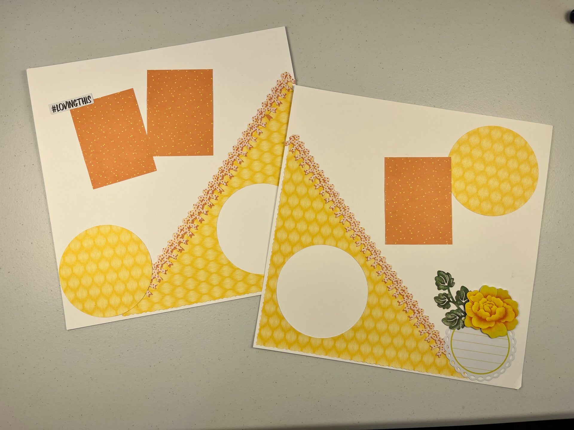 Double Page Premade Scrapbook Layout