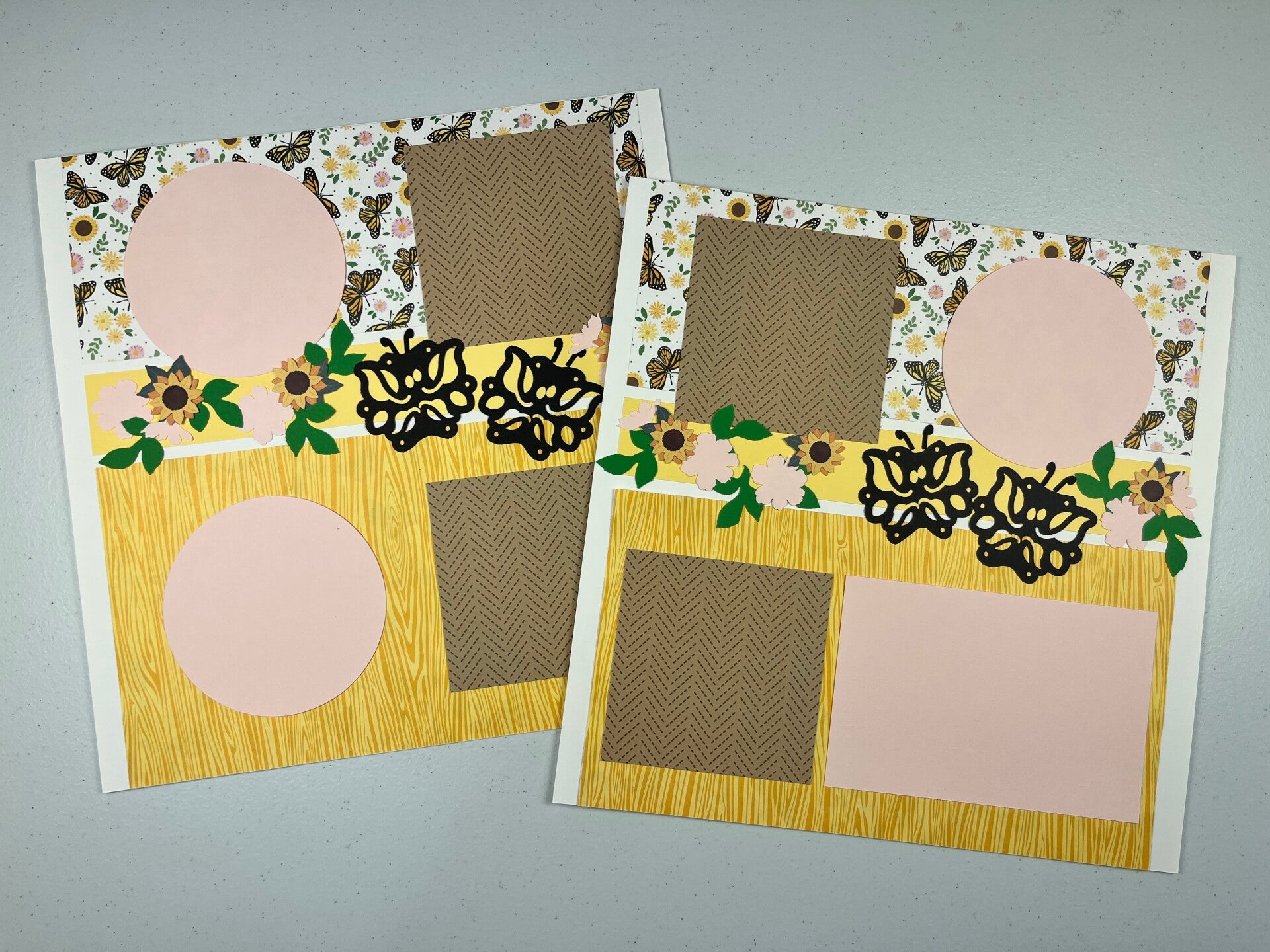 Double Page Premade Scrapbook Layout