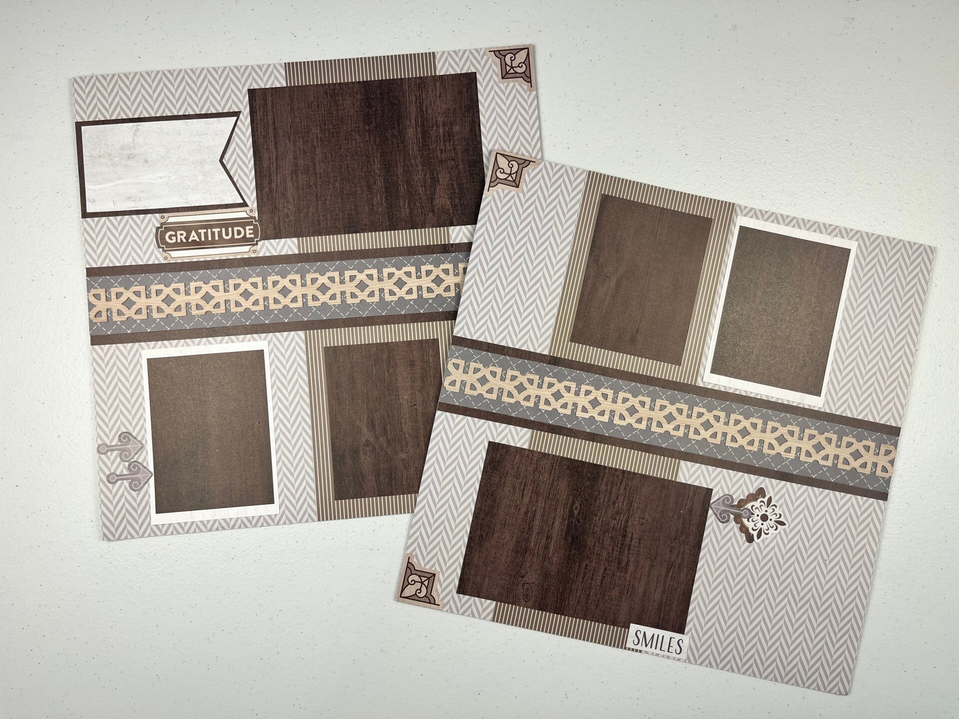 Wonderful Day Double Page Premade Scrapbook Layout