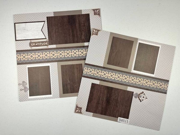 Wonderful Day Double Page Premade Scrapbook Layout