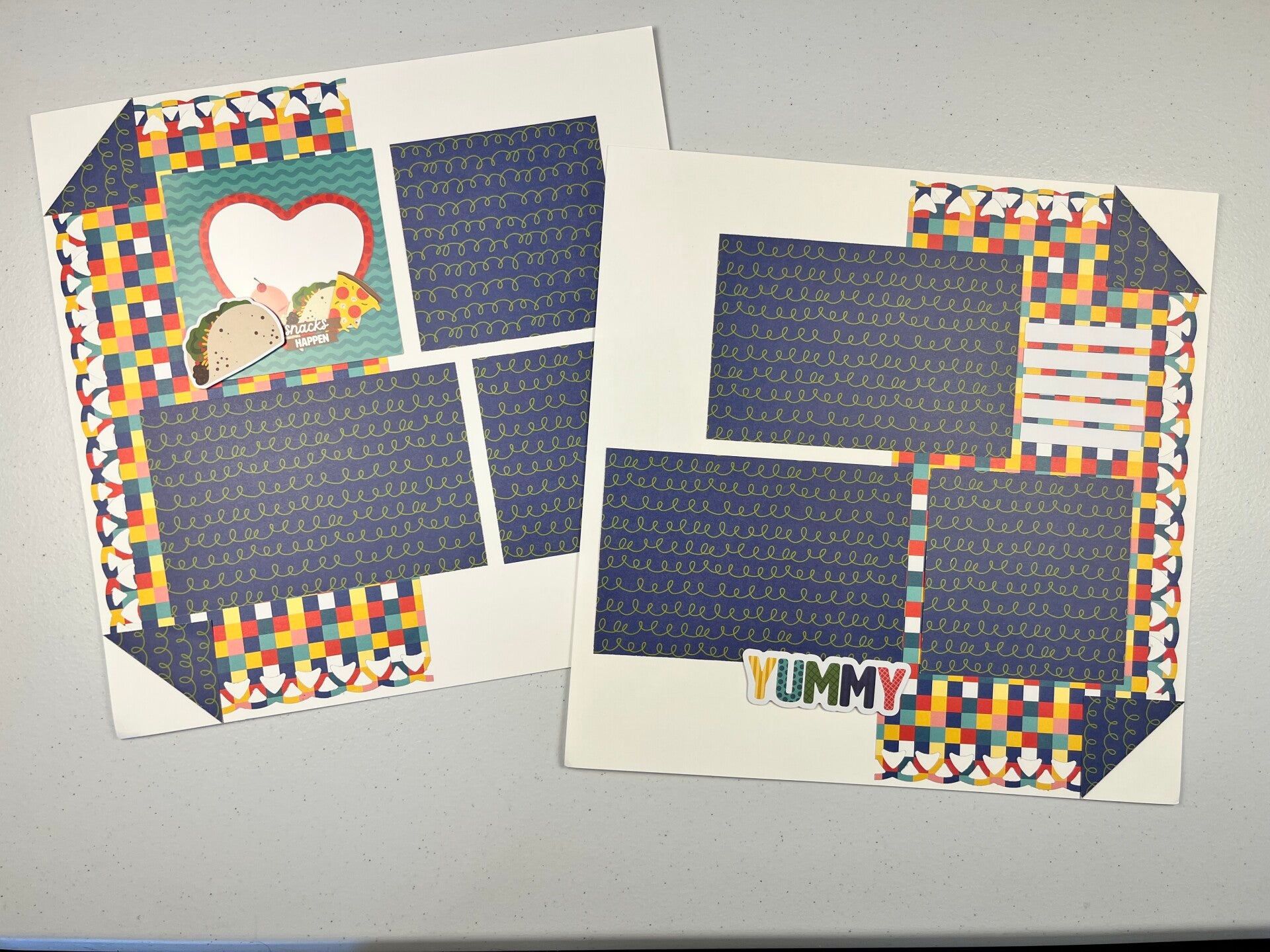 Food Truck Double Page Premade Scrapbook Layout