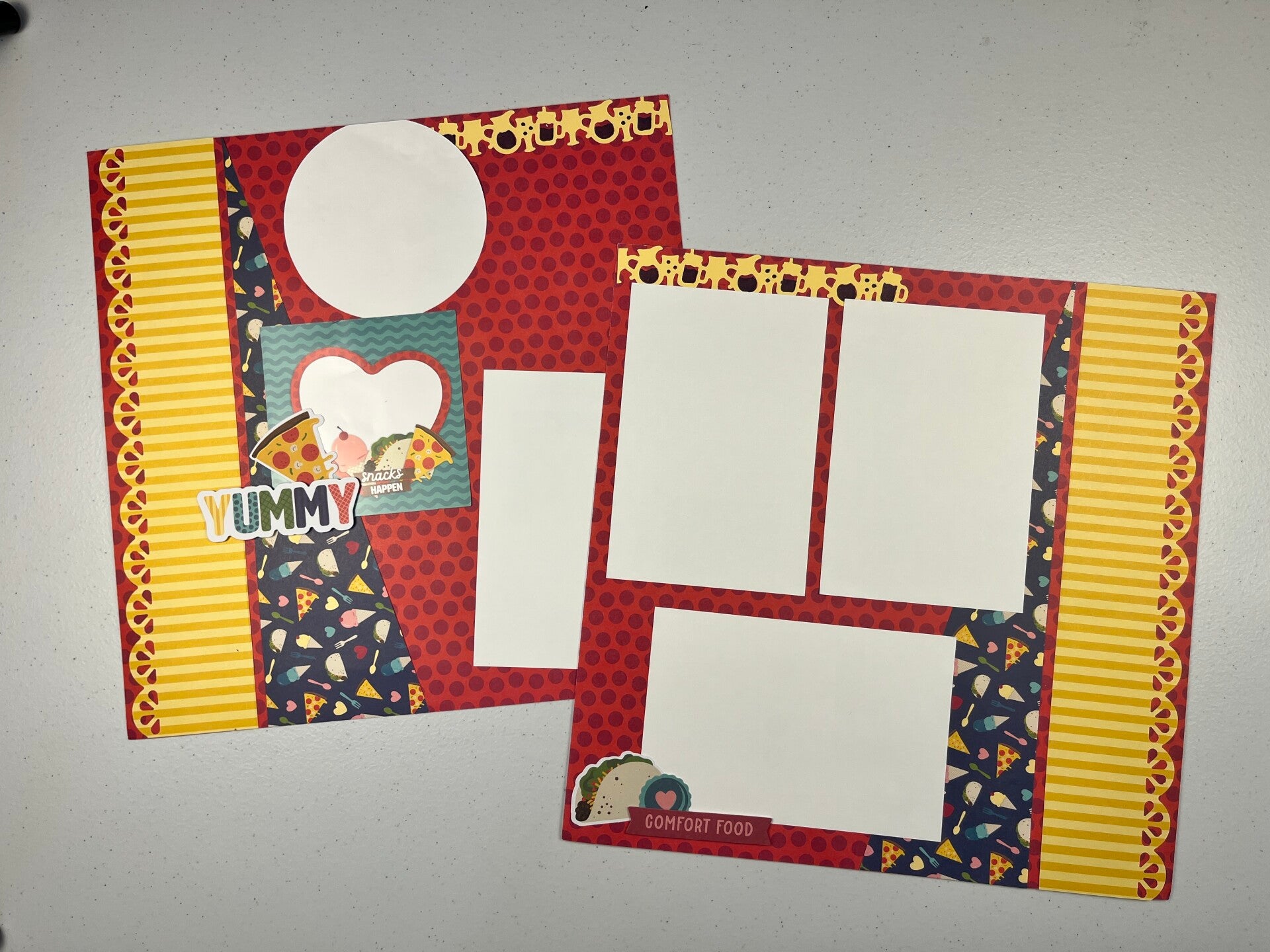 Food Truck Double Page Premade Scrapbook Layout