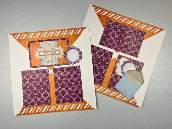 Vintage Chic Double Page Premade Scrapbook Layout