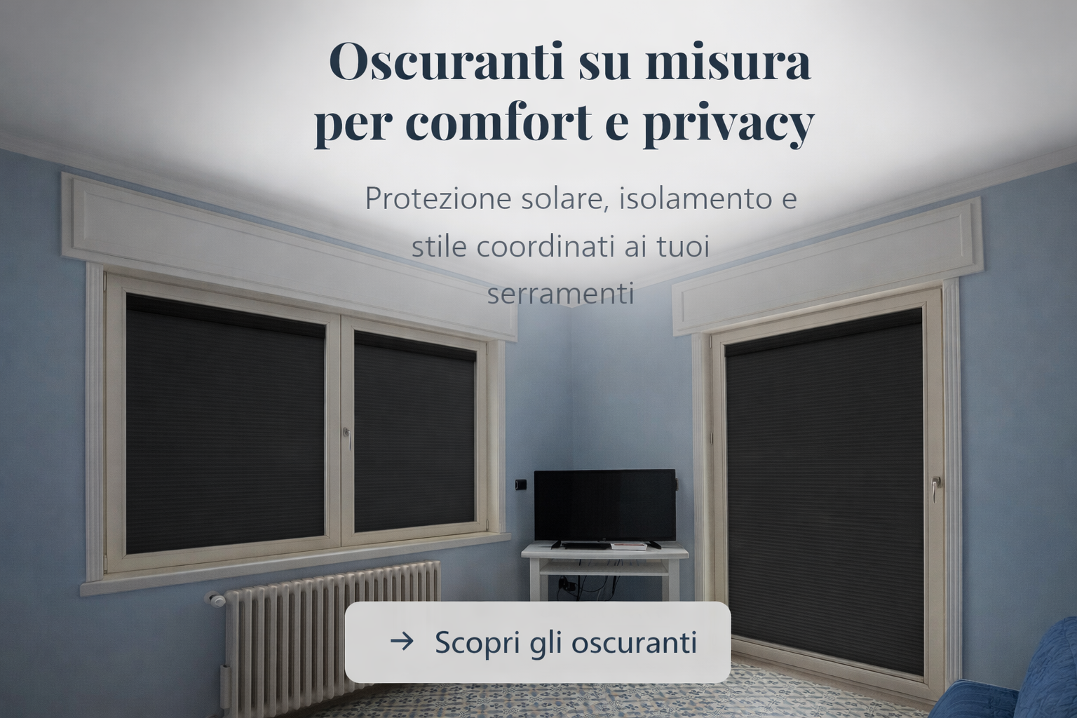 Oscuranti su misura installati a regola d’arte per proteggere dal sole, aumentare la privacy e migliorare il comfort della casa