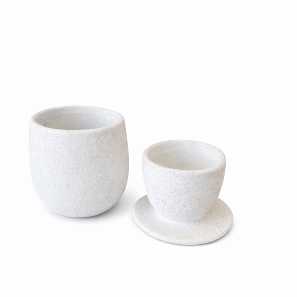 Paju pot James wit 10 cm 2-delig