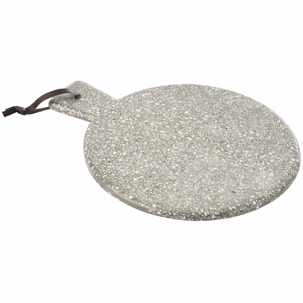 J-LINE serveerplank marmer grijs 38 cm