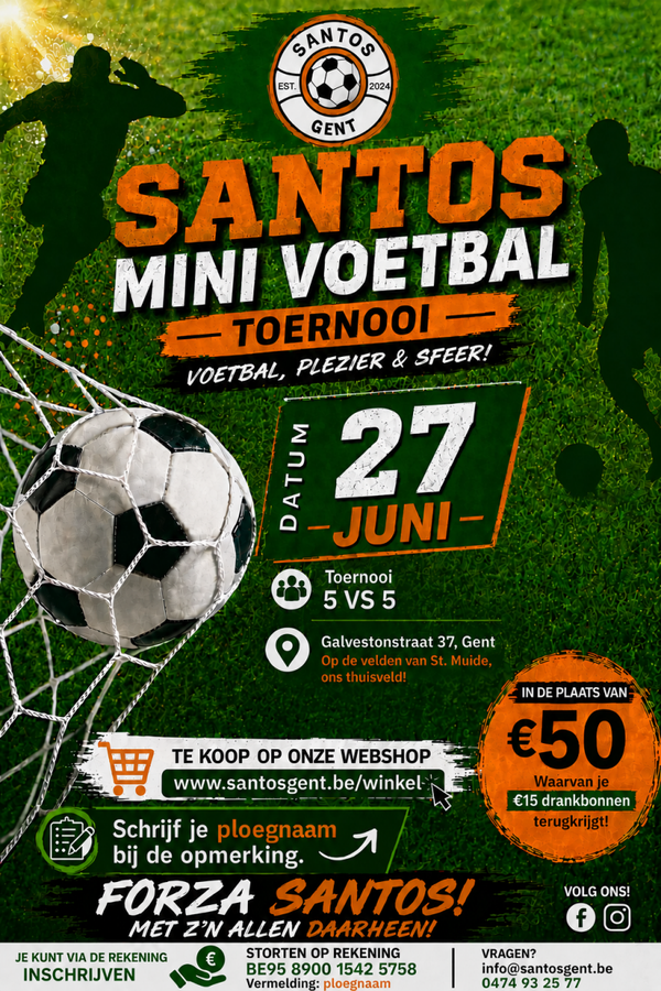 Mini voetbal tornooi