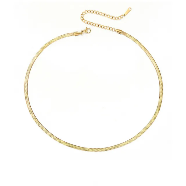 Edelstahl Snake Chain Halskette Damen – Gold, Silber & Roségold