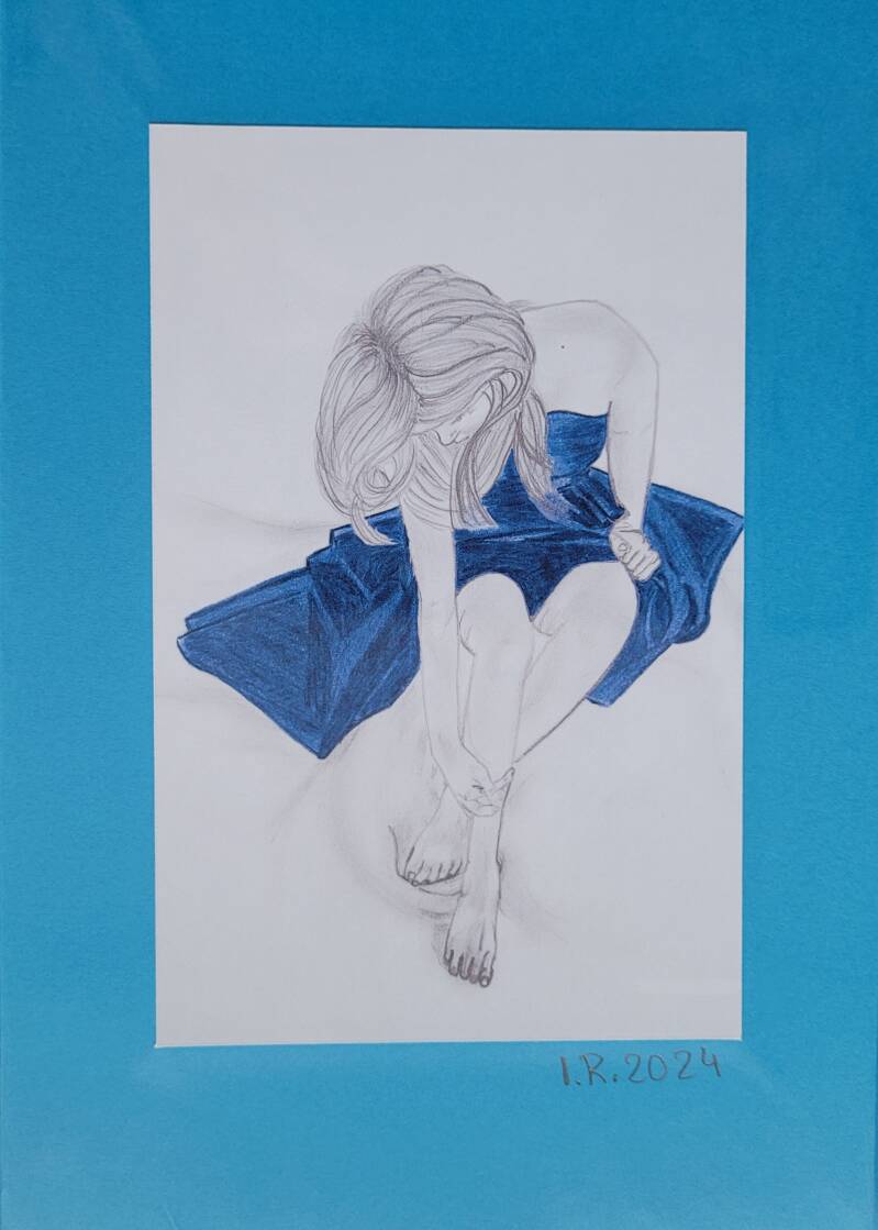 Lady in Blau