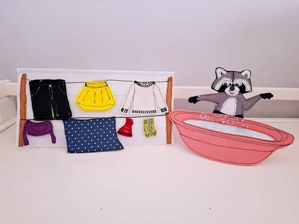 Raton laveur lave le linge !
