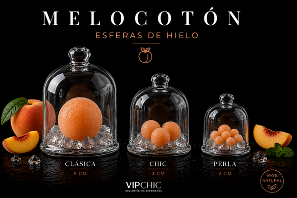 Esferas de Melocotón  100 % natural