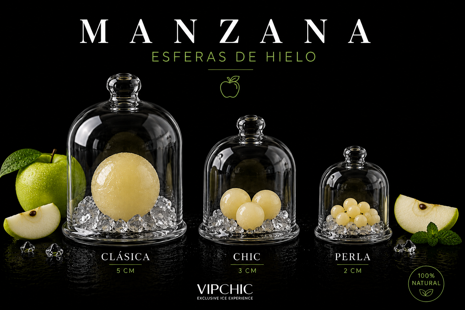 Esferas Manzana 100 % natural