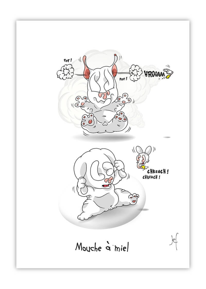 digital poster  - Mouche à miel