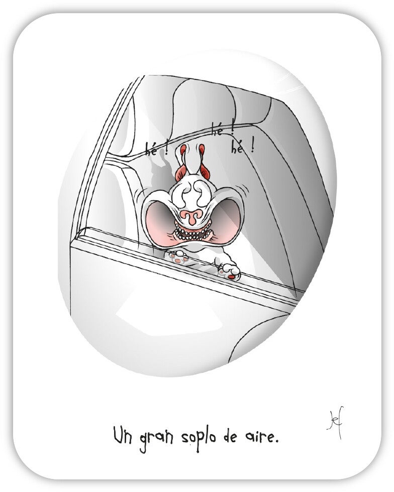 Un gran soplo de aire.