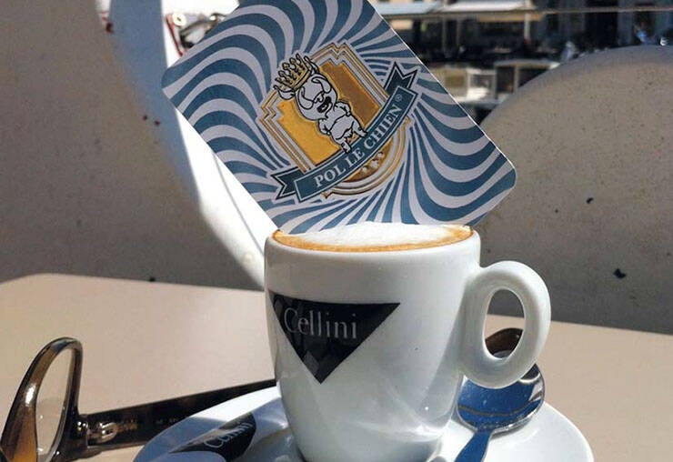 A nice frothy espresso in Sète