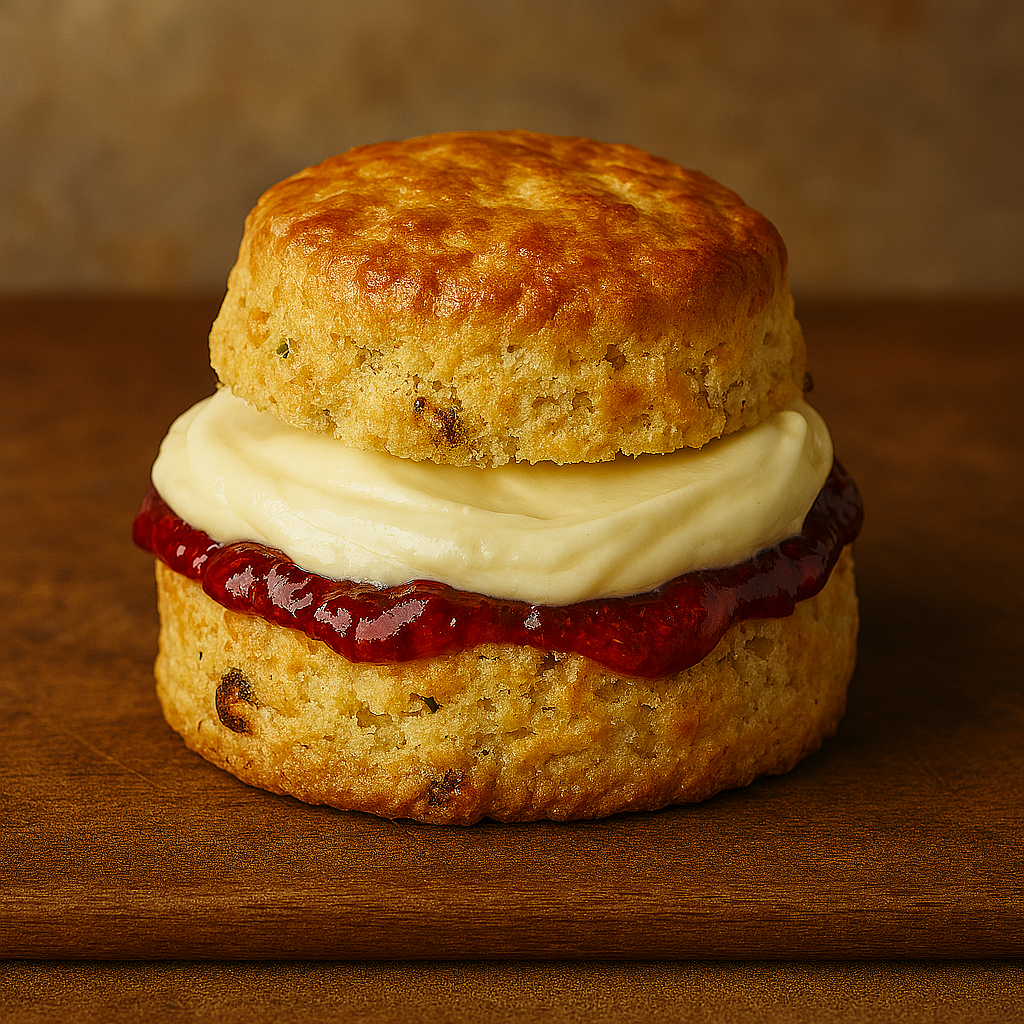 Scone with Cream & Jam