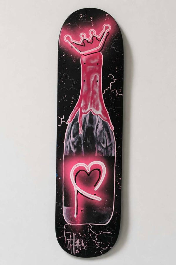 Skate " Bouteille rose "