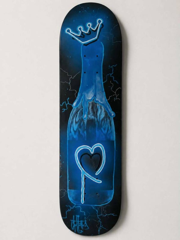 Skate " Bouteille bleu "
