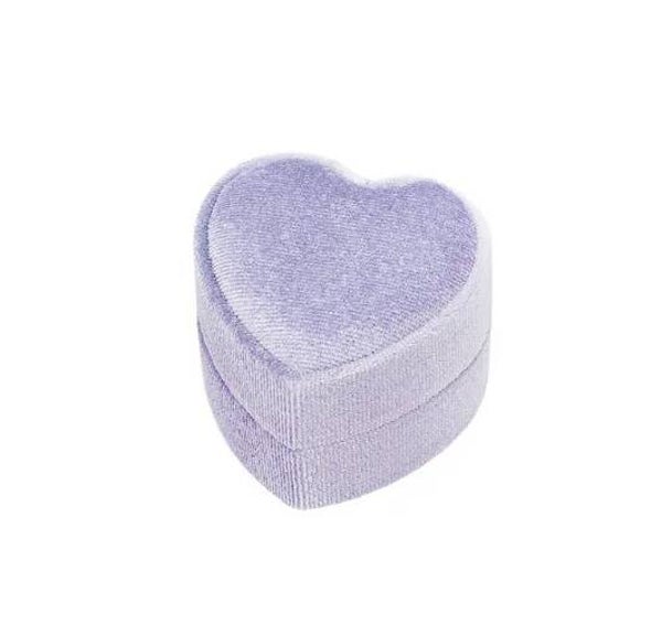 Sieradendoosje hart fluweel