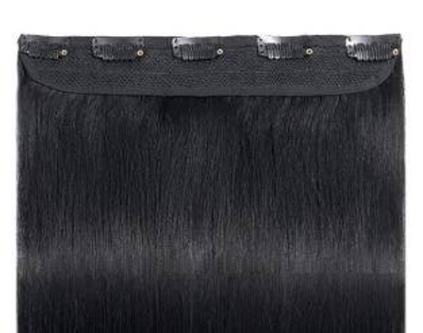 1 baan clip in extension echt haar 55 cm