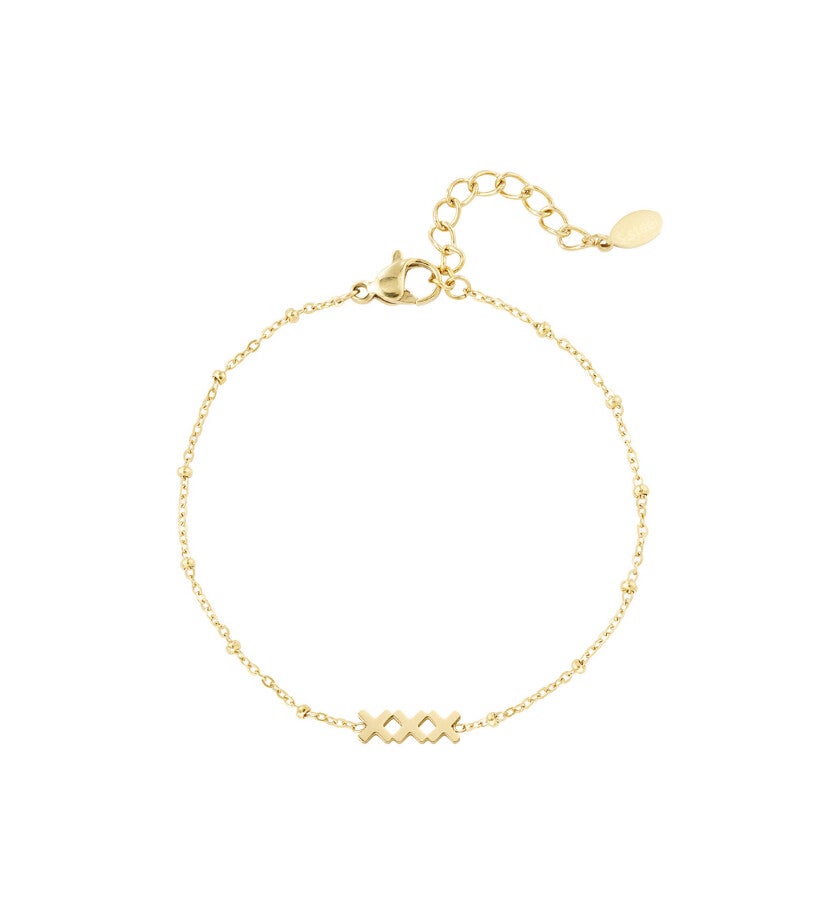 xxx Amsterdam armband goud
