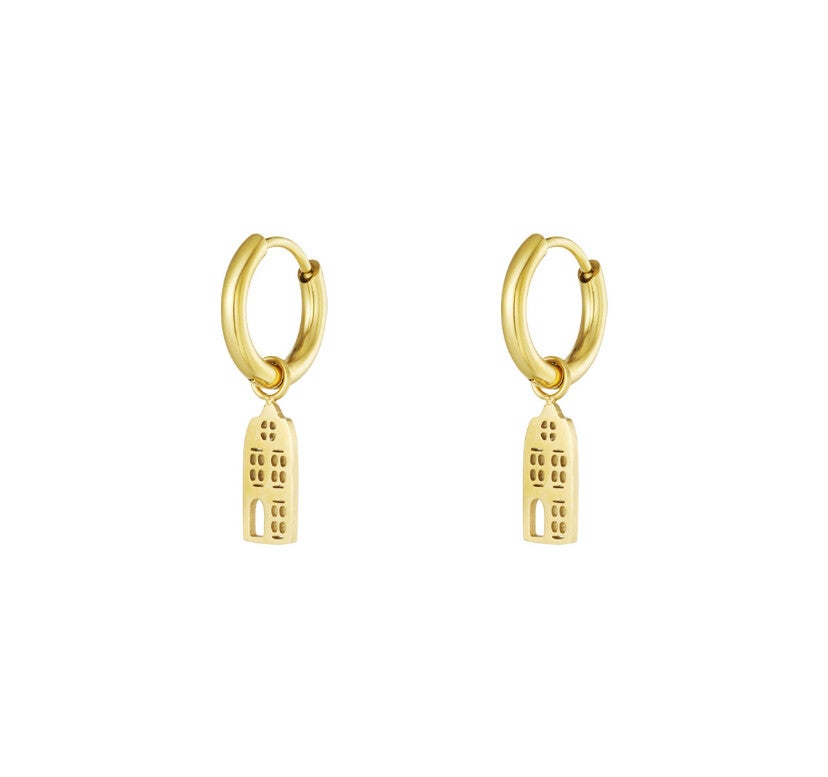 Amsterdamse huisjes oorbellen