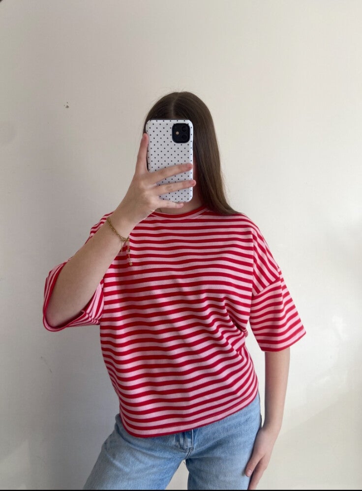 Short sleeve | roze/rood