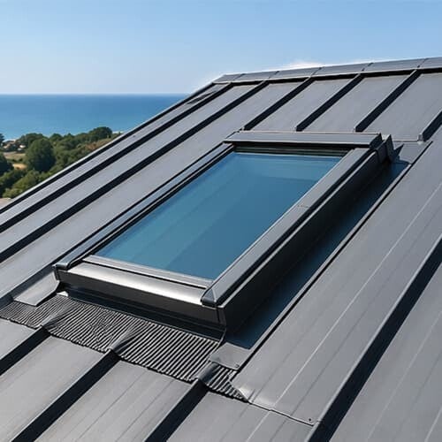 Velux sur toiture bac acier