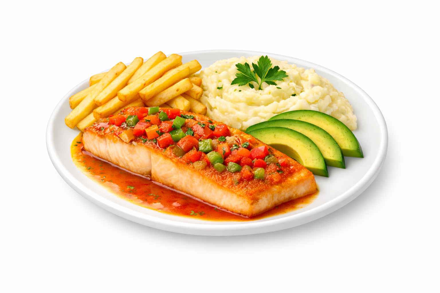 Fish Fillet in Creole Sauce