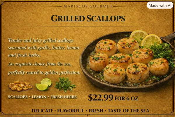Grilled Scallops