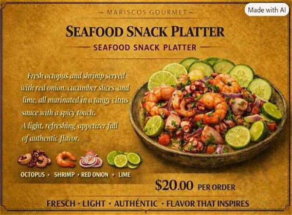 Seafood Snack Platter