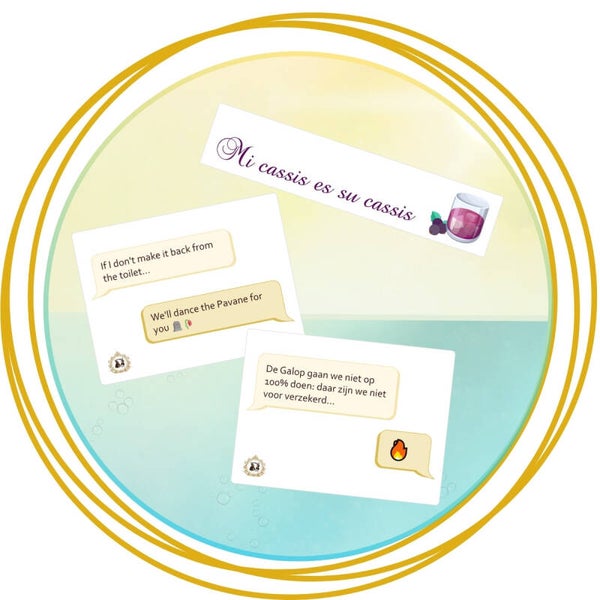 Achter de waaiers stickers