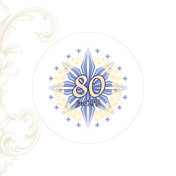 Lustrum logo stickers (x5)