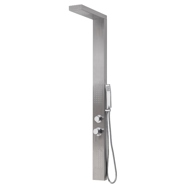 Pannello doccia multifunzione acciaio inox/spazzolato Cascade00 Gedy