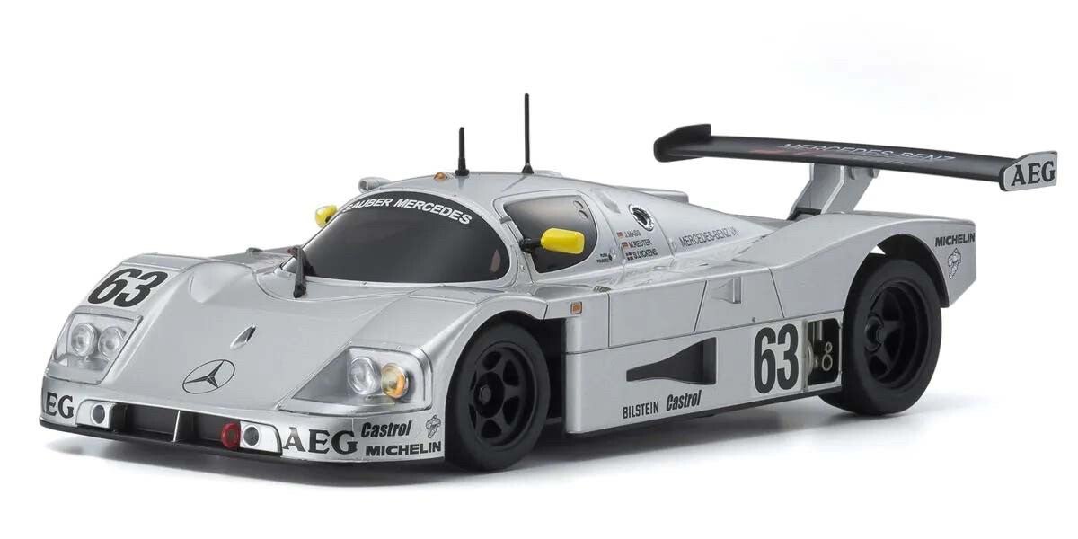 KYOSHO AUTOSCALE MINI-Z SAUBER MERCEDES NO.63 SILVER LM 1989 (W-LM)