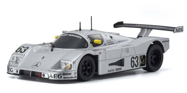 KYOSHO AUTOSCALE MINI-Z SAUBER MERCEDES NO.63 SILVER LM 1989 (W-LM)