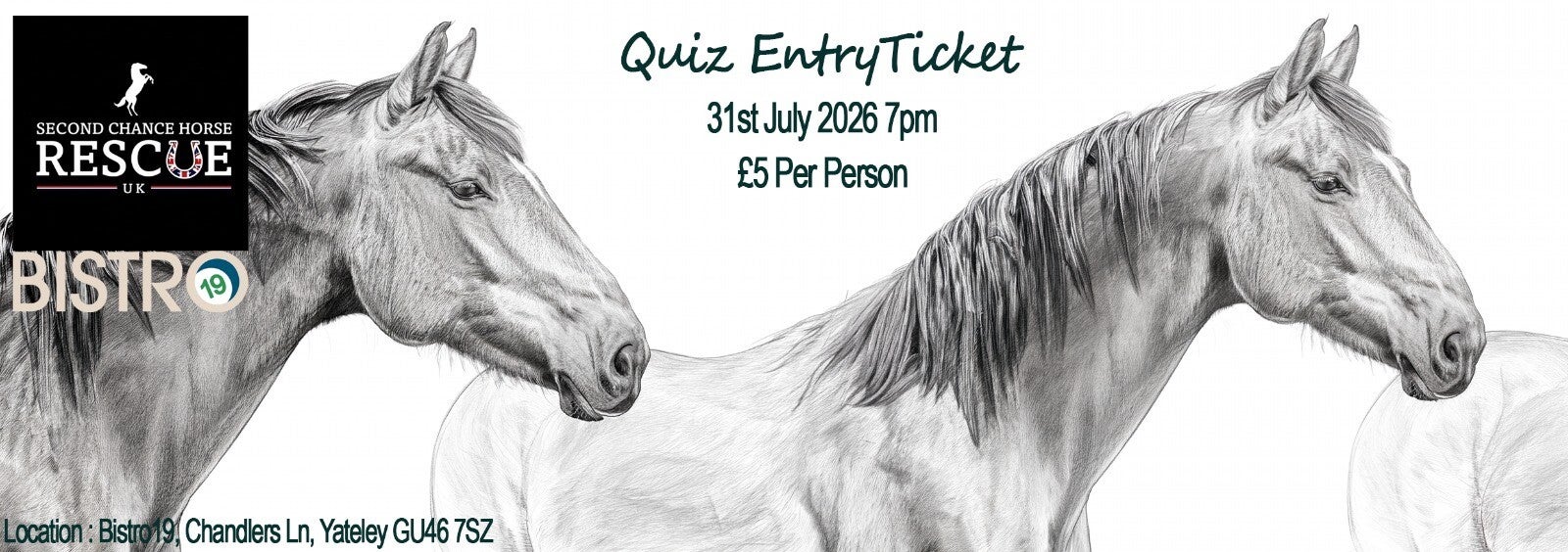 SCHR Quiz ticket 13th August