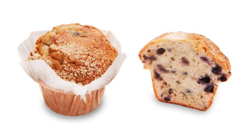 Muffin Blueberry Crumble 120grs