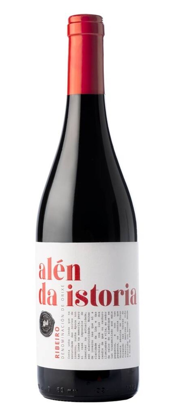 Vino Tinto Alen da Istoria Caíño - Brancellao - Sousón - Ferron - Mencía 750ml (Viña Costeira) - Ribeiro