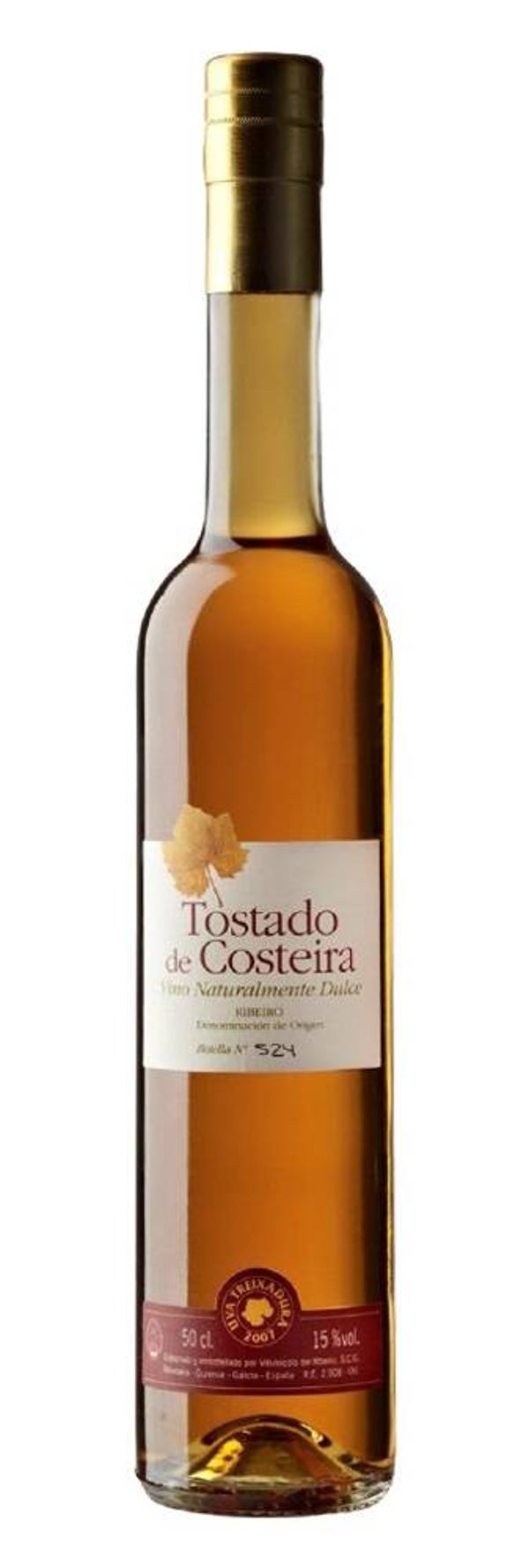 Vino Dulce Tostado de Costeira Treixadura 500ml (Viña Costeira) - Ribeiro