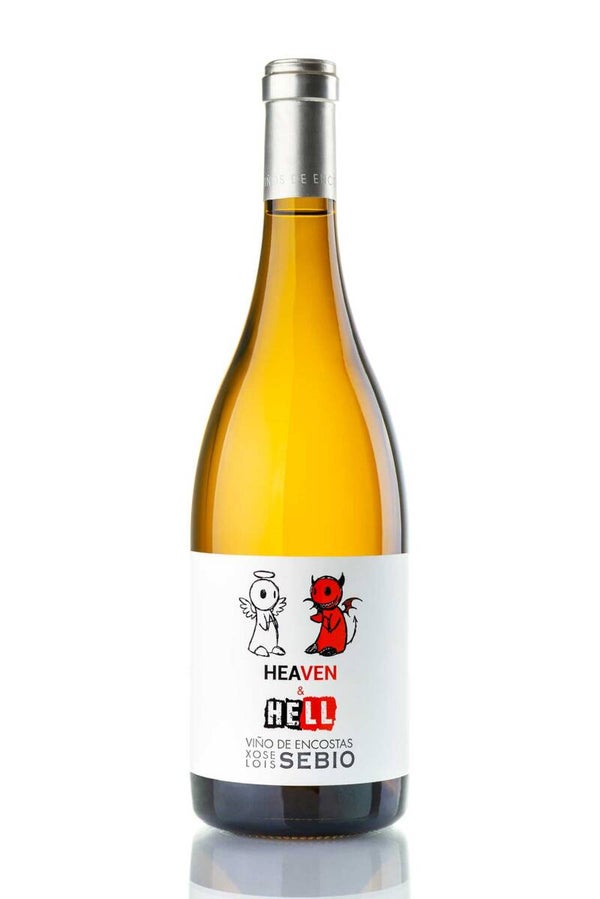 Vino Blanco Heaven & Hell Barrica Albariño Treixadura Godello 750ml (Sebio) - Ribeiro