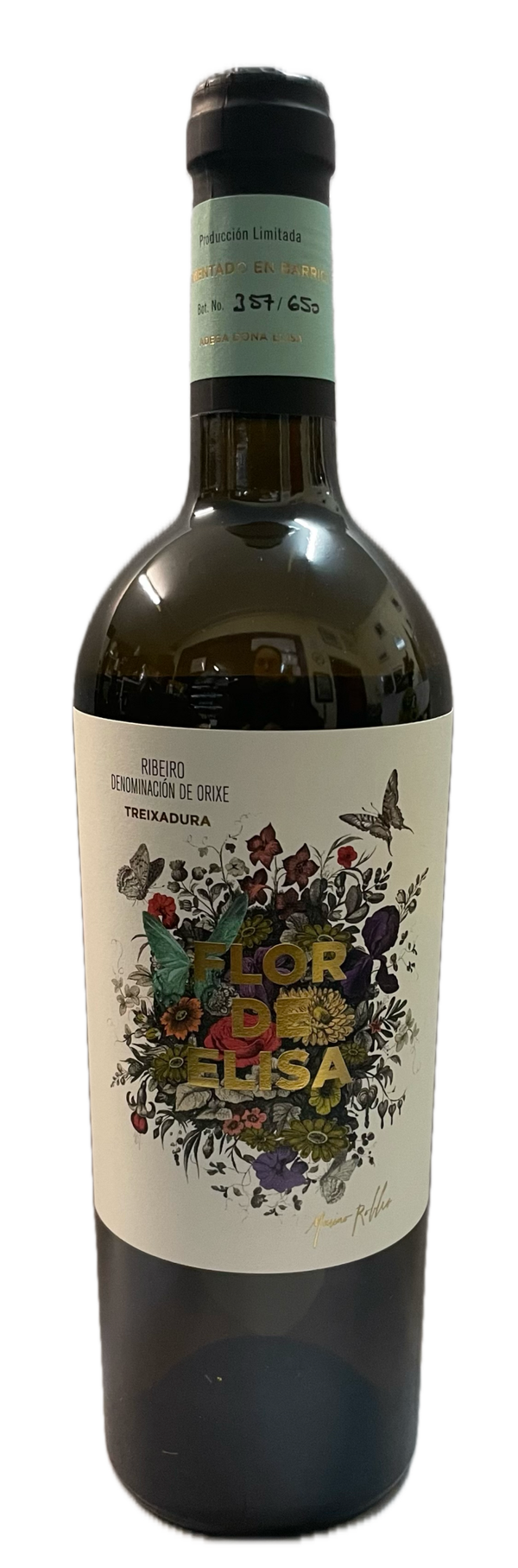 Vino Blanco Flor de Elisa Treixadura 750 ml (Bodega Dona Elisa) - Ribeiro