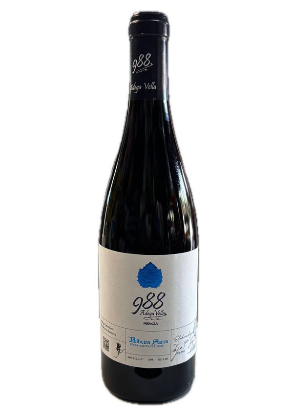 Vino Tinto 988 Artesano Barrica Mencía 750ml (Adega Vella) - Ribeira Sacra