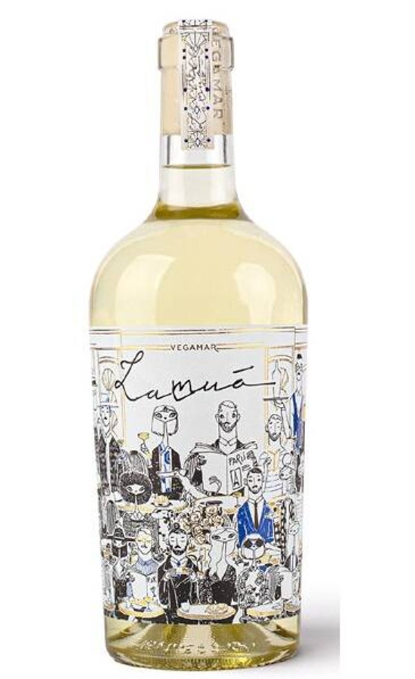 Vino Blanco Lamua Sauvignon Blanc 750ml (Vegamar) - Valencia