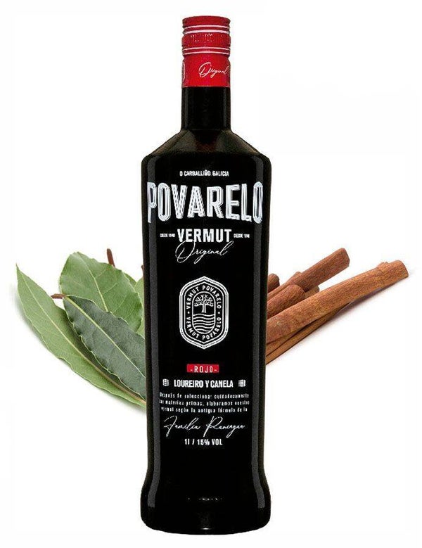 Vermut Povarelo Rojo 1.000ml (Destilerías Miño)