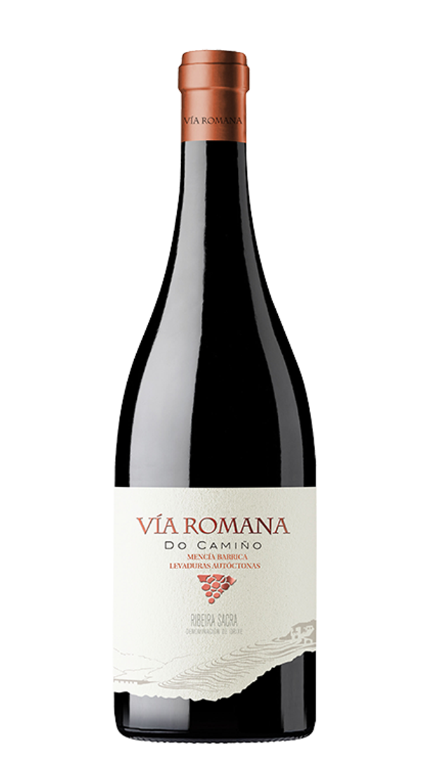 Vino Tinto Via Romana Levaduras Autoctonas Guarda Mencia 750ml (Via Romana (Mendez Rojo - ViniGalicia Familia Bodeguera) - Ribeira Sacra