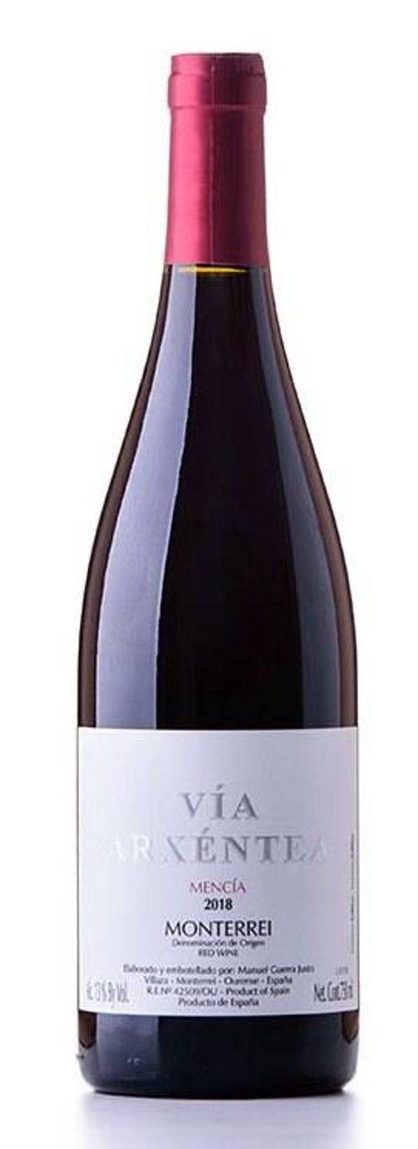 Vino Tinto Vía Arxentea Mencía 750ml (Bodega Via Arxentea) - Monterrei