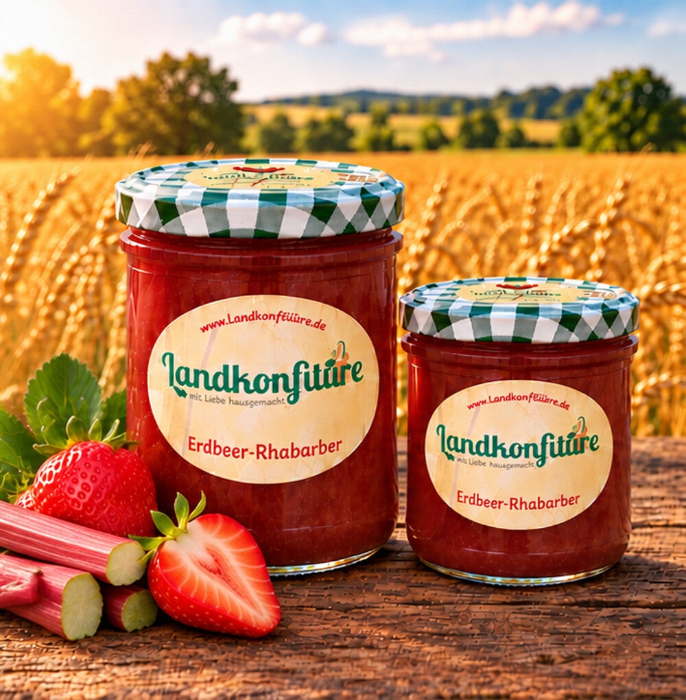 Erdbeer-Rhabarber - Fruchtaufstrich