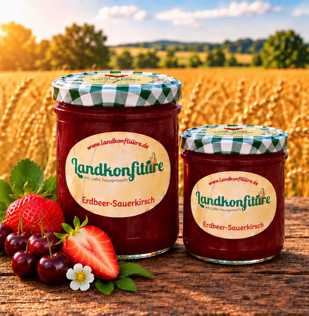 Erdbeer-Sauerkirsche - Fruchtaufstrich