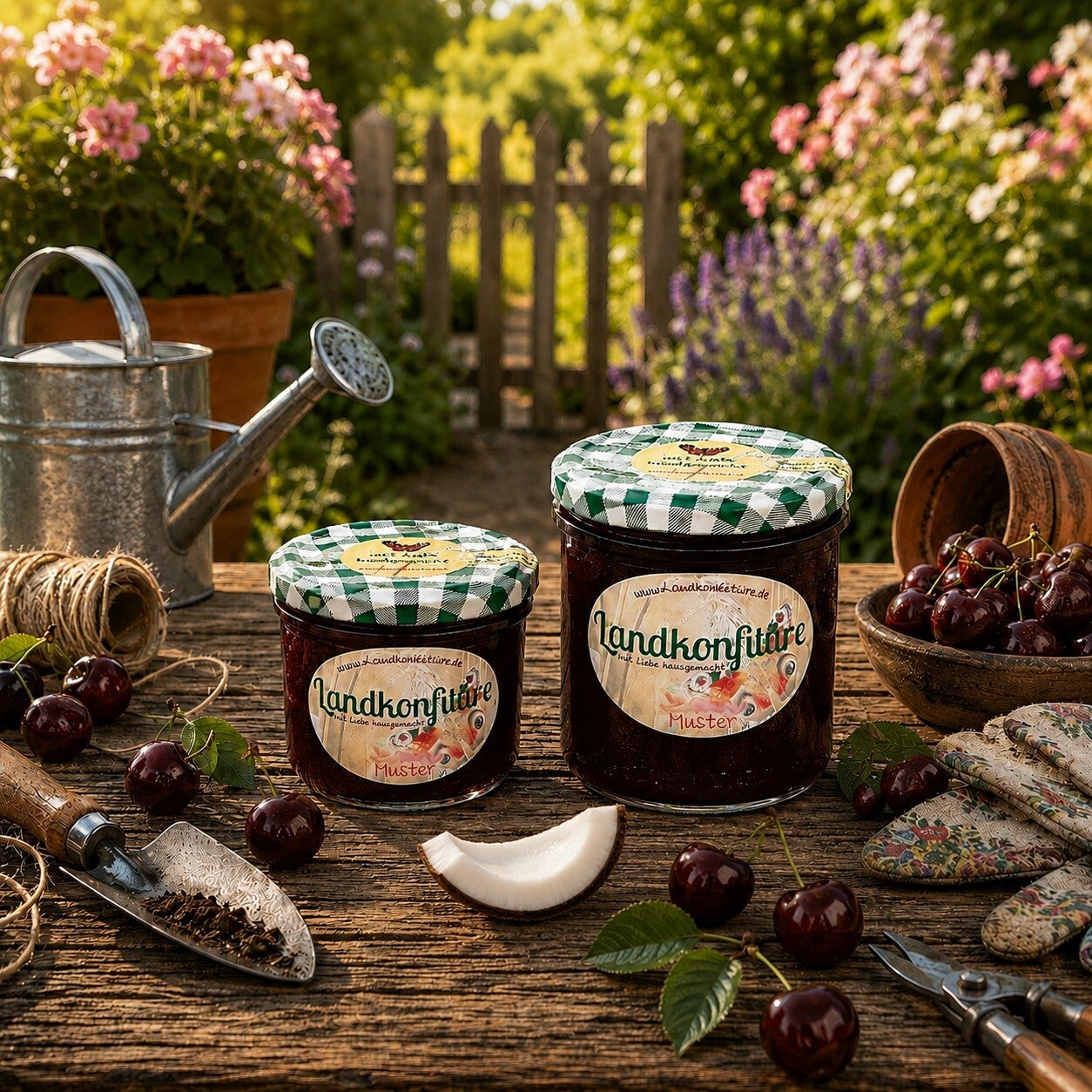 Sauerkirsch-Kokos - Fruchtaufstrich